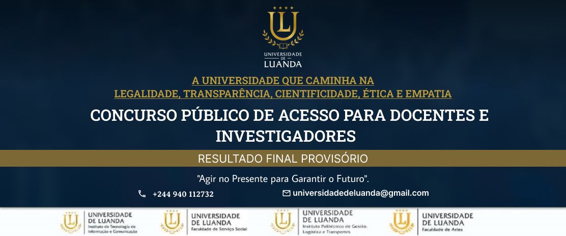 Resultado final provisório do CP de Acesso para Docentes e Investigadores