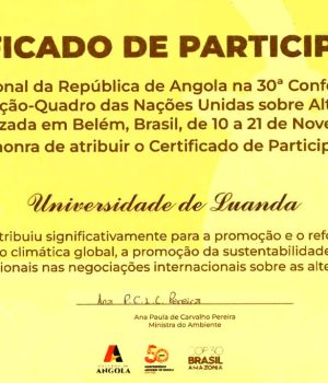 Delegação da UniLuanda na COP 30
